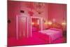 Hot Pink Fantasy Bedroom-null-Mounted Art Print