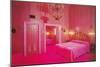 Hot Pink Fantasy Bedroom-null-Mounted Art Print