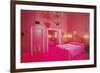 Hot Pink Fantasy Bedroom-null-Framed Art Print