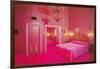 Hot Pink Fantasy Bedroom-null-Framed Art Print