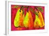 Hot Pink Pear Art-Blenda Tyvoll-Framed Art Print