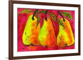 Hot Pink Pear Art-Blenda Tyvoll-Framed Premium Giclee Print