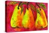 Hot Pink Pear Art-Blenda Tyvoll-Stretched Canvas