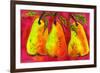 Hot Pink Pear Art-Blenda Tyvoll-Framed Art Print