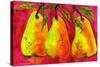 Hot Pink Pear Art-Blenda Tyvoll-Stretched Canvas