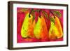 Hot Pink Pear Art-Blenda Tyvoll-Framed Art Print