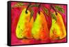 Hot Pink Pear Art-Blenda Tyvoll-Framed Stretched Canvas