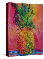 Hot Pink Pineapple-Blenda Tyvoll-Stretched Canvas