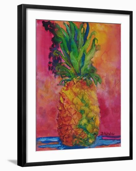 Hot Pink Pineapple-Blenda Tyvoll-Framed Art Print