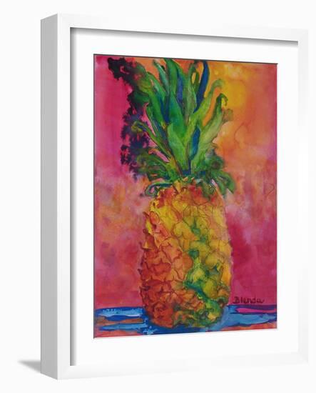 Hot Pink Pineapple-Blenda Tyvoll-Framed Art Print