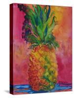 Hot Pink Pineapple-Blenda Tyvoll-Stretched Canvas