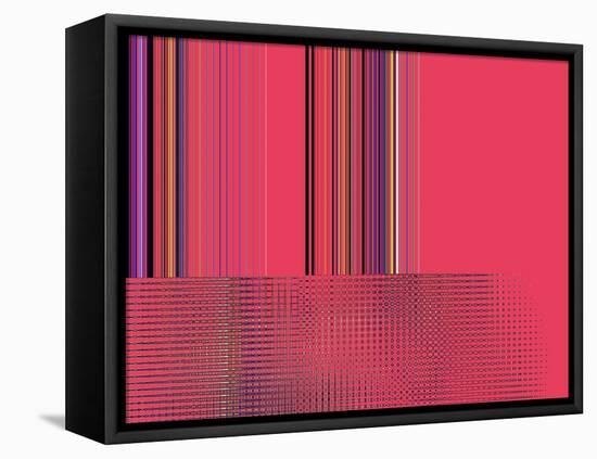 Hot Pink Side Shuffle-Ruth Palmer-Framed Stretched Canvas