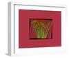 Hot pink tropical Grass-null-Framed Premium Giclee Print