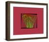 Hot pink tropical Grass-null-Framed Art Print