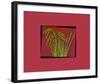 Hot pink tropical Grass-null-Framed Art Print