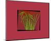 Hot pink tropical Grass-null-Mounted Art Print