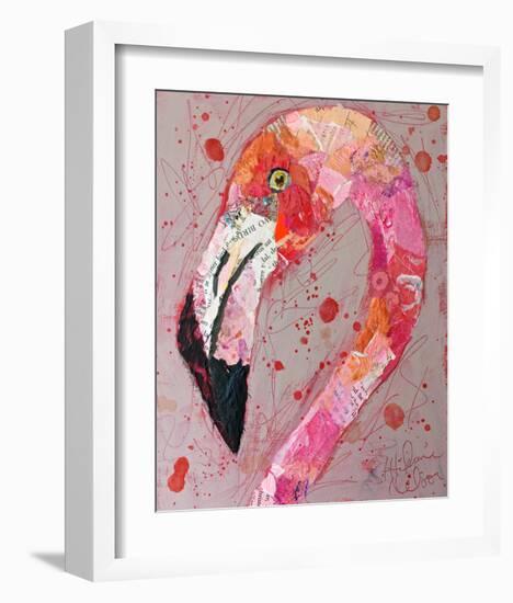 Hot Pink-null-Framed Art Print