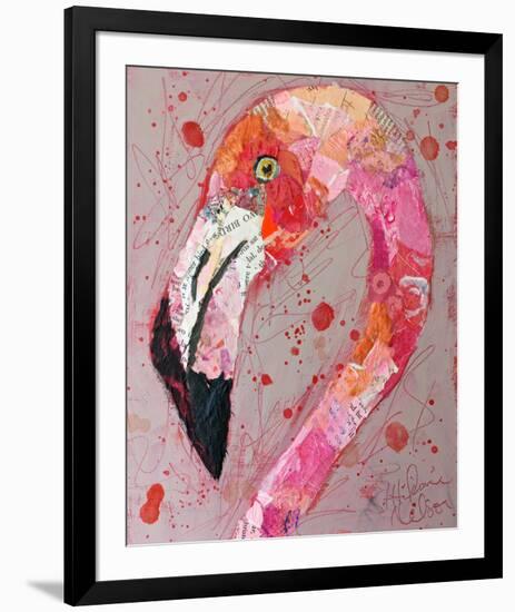 Hot Pink-null-Framed Art Print