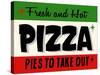 Hot Pizza Horiz-Retroplanet-Stretched Canvas
