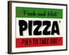 Hot Pizza Horiz-Retroplanet-Framed Giclee Print