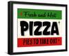 Hot Pizza Horiz-Retroplanet-Framed Giclee Print