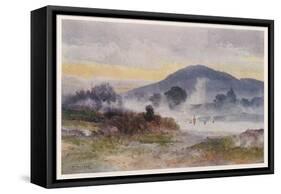 Hot Pools Near Ngongotaha Mountain-F. Wright-Framed Stretched Canvas