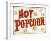 Hot Popcorn Distressed-Retroplanet-Framed Giclee Print