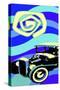 Hot Rod Moonlight-Larry Hunter-Stretched Canvas