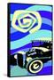 Hot Rod Moonlight-Larry Hunter-Framed Stretched Canvas