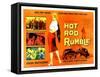 Hot Rod Rumble, UK Movie Poster, 1957-null-Framed Stretched Canvas