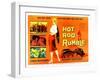 Hot Rod Rumble, UK Movie Poster, 1957-null-Framed Art Print