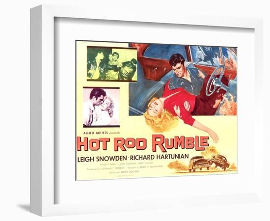 Hot Rod Rumble-null-Framed Art Print