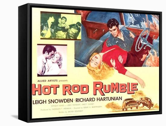 Hot Rod Rumble-null-Framed Stretched Canvas