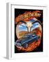 Hot Rod Steer Skull Illustration-FlyLand Designs-Framed Giclee Print