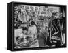 Hot Rodders Buying Accessories For Their Drag Racers-Ralph Crane-Framed Stretched Canvas