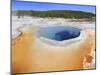 Hot Spring and Colourful Algal Mat at Yellowstone National Park, Wyoming, USA-Mark Taylor-Mounted Photographic Print