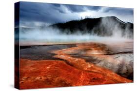 Hot Springs at Dawn-Howard Ruby-Stretched Canvas