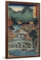 Hot Springs at Shuzenji, Izu Province, August 1853-Utagawa Hiroshige-Framed Giclee Print
