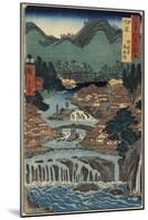 Hot Springs at Shuzenji, Izu Province, August 1853-Utagawa Hiroshige-Mounted Premium Giclee Print