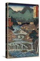 Hot Springs at Shuzenji, Izu Province, August 1853-Utagawa Hiroshige-Stretched Canvas