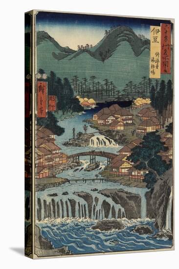 Hot Springs at Shuzenji, Izu Province, August 1853-Utagawa Hiroshige-Stretched Canvas