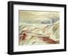 Hot Springs of Gardiner's River, Yellowstone, 1872 (W/C on Paper)-Thomas Moran-Framed Premium Giclee Print