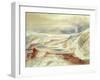 Hot Springs of Gardiner's River, Yellowstone, 1872 (W/C on Paper)-Thomas Moran-Framed Giclee Print