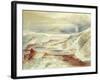 Hot Springs of Gardiner's River, Yellowstone, 1872 (W/C on Paper)-Thomas Moran-Framed Giclee Print