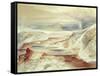 Hot Springs of Gardiner's River, Yellowstone, 1872 (W/C on Paper)-Thomas Moran-Framed Stretched Canvas