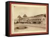 Hot Springs, S.D. Exterior View of Largest Plunge Bath House in U.S. on F.E. and M.V. R'Y-John C. H. Grabill-Framed Stretched Canvas