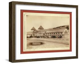 Hot Springs, S.D. Exterior View of Largest Plunge Bath House in U.S. on F.E. and M.V. R'Y-John C. H. Grabill-Framed Giclee Print