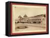 Hot Springs, S.D. Exterior View of Largest Plunge Bath House in U.S. on F.E. and M.V. R'Y-John C. H. Grabill-Framed Stretched Canvas