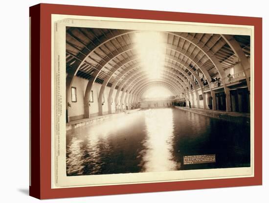 Hot Springs, S.D. Interior of Largest Plunge Bath in U.S. on F.E. and M.V. R'Y-John C. H. Grabill-Stretched Canvas