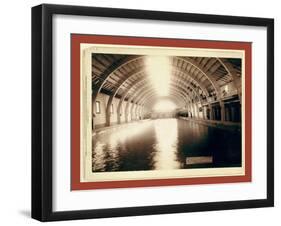 Hot Springs, S.D. Interior of Largest Plunge Bath in U.S. on F.E. and M.V. R'Y-John C. H. Grabill-Framed Giclee Print